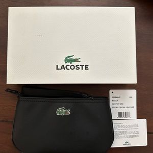 Lacoste wristlet/clutch (small, new in box)